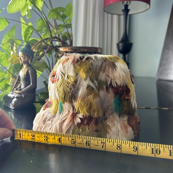 Vintage Schiaparelli Feathered Hat - Multicolor - Picture 7 of 8